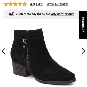 Blondo Waterproof Black Suede Isaac Bootie - WORN ONCE!